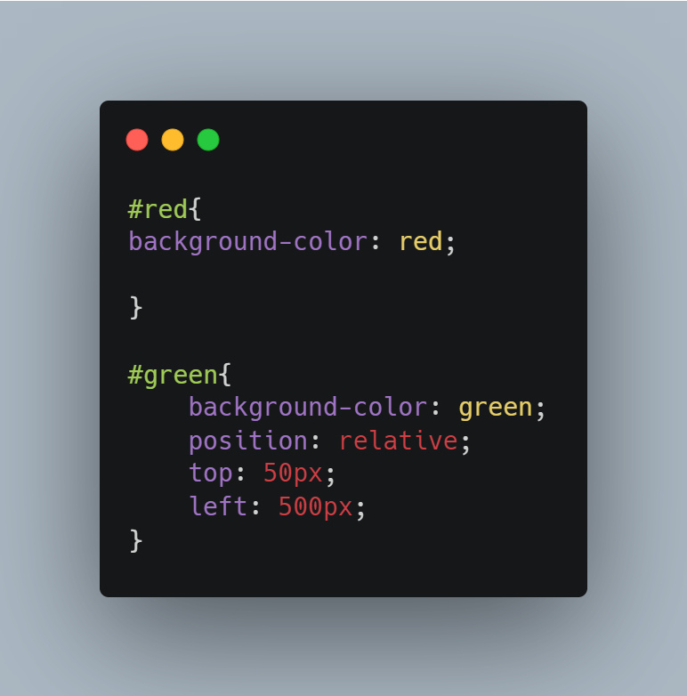 boxes demonstrating positions
